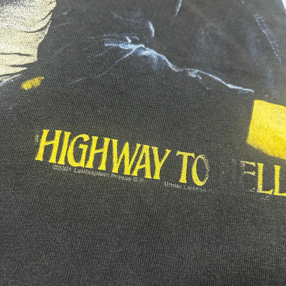 AC/DC Highway to Hell Band Graphic T-Shirt Black Gildan XL 2001 Copyright - Picture 3 of 7